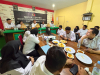 Koordinator Divisi Hukum, Pendidikan dan Pelatihan Bawaslu Sulsel, Andarias Duma dalam pelatihan penyusunan kajian hukum dugaan pelanggaran di Kabupaten Maros, Kamis, 18 Juni 2026